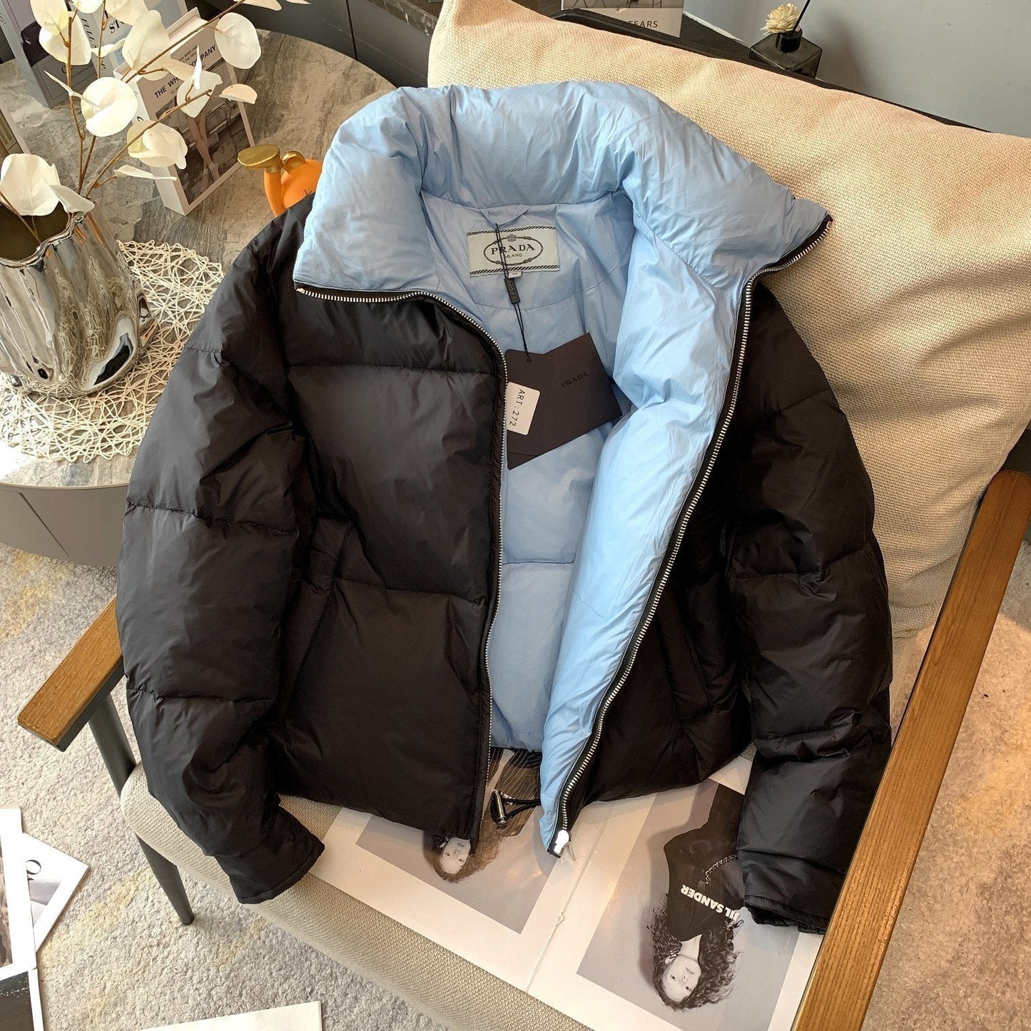 Prada Reversible Puffer Jacket — detail