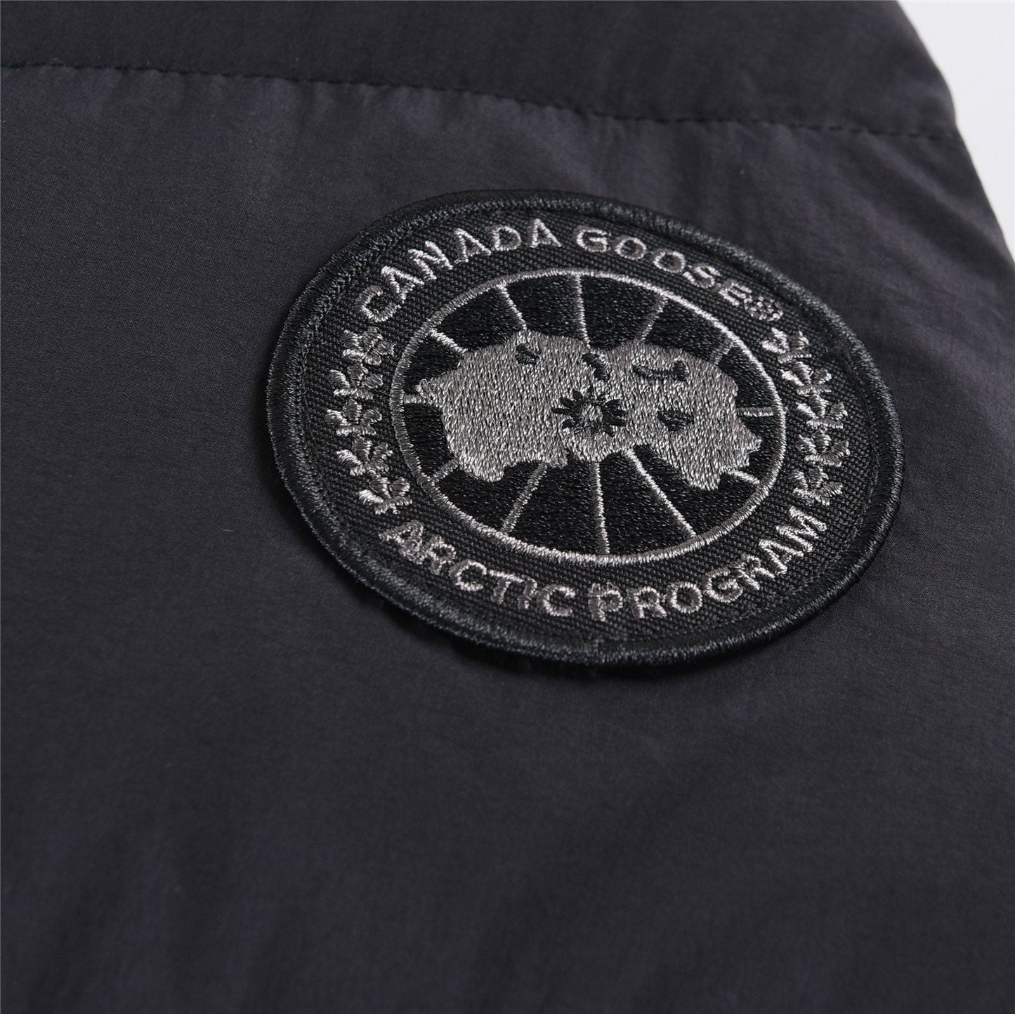Canada Goose Longline Hooded Puffer Jacket — fabric_closeup