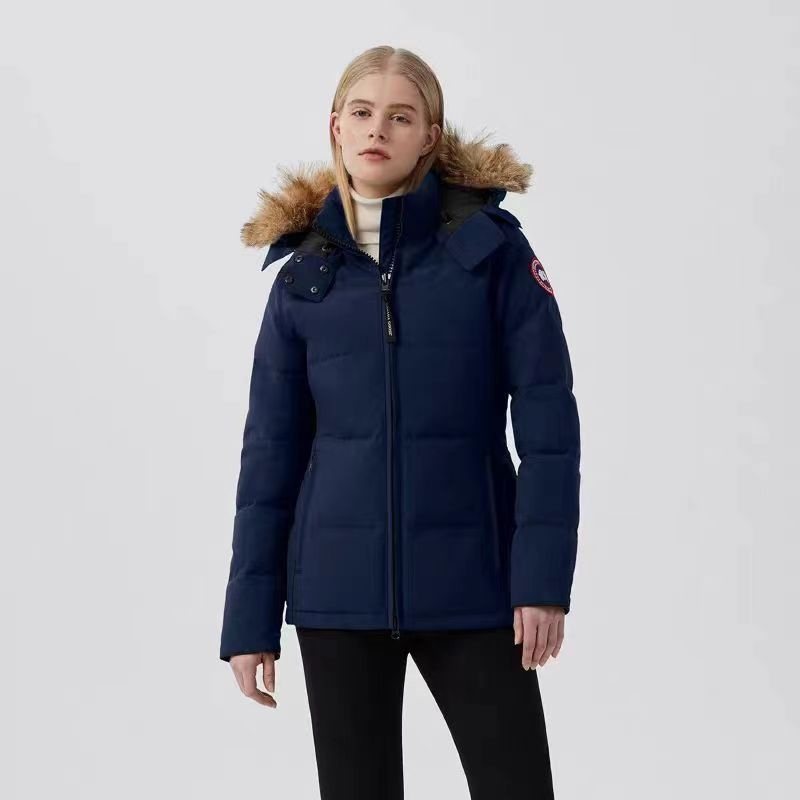 Canada Goose Women's Short Hooded Down Jacket — front