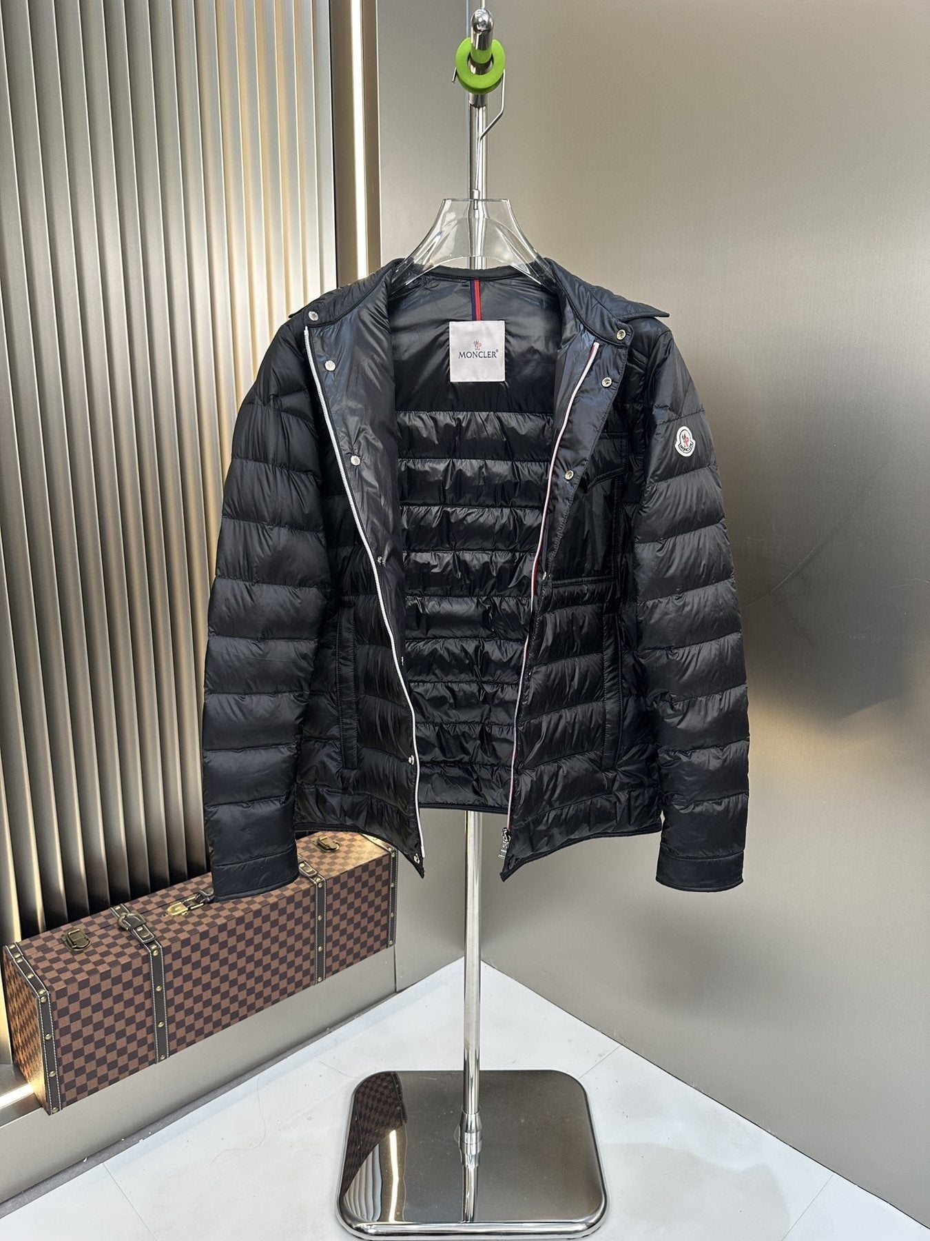 Prada Quilted Button-Front Jacket — detail