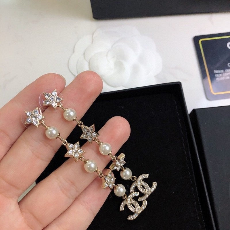 18K Chanel Long Tassel Earrings