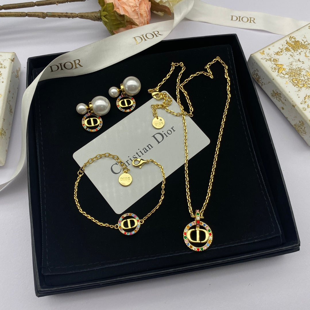 18K Petit Dior Multicolor Crystals Bracelet