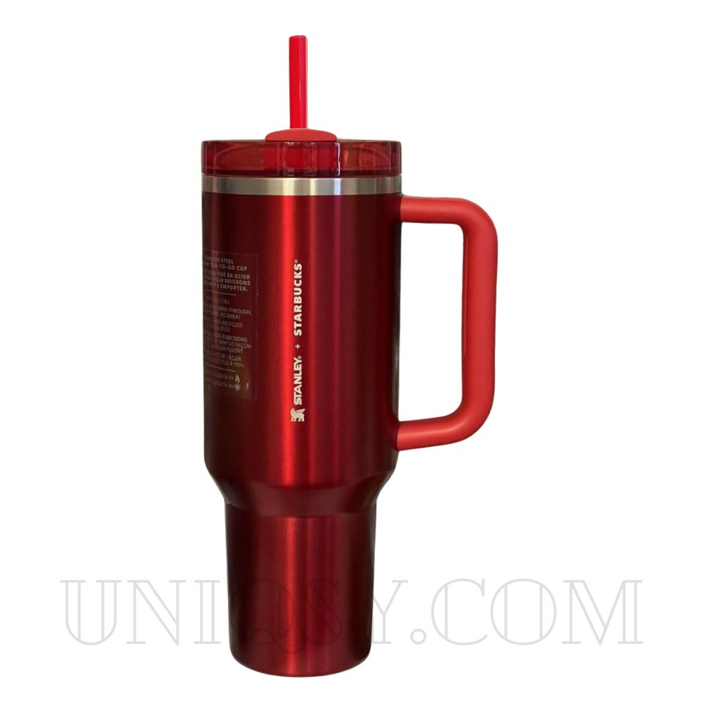 Stanley x Starbucks Pink Quencher Flowstate 40 OZ Tumbler Cup