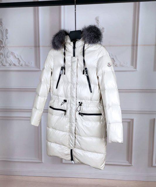 Moncler Hooded Long Puffer Coat — hero