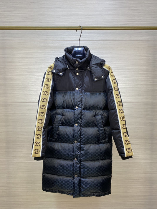 GUCCI Tonal Monogram Long Down Jacket — hero