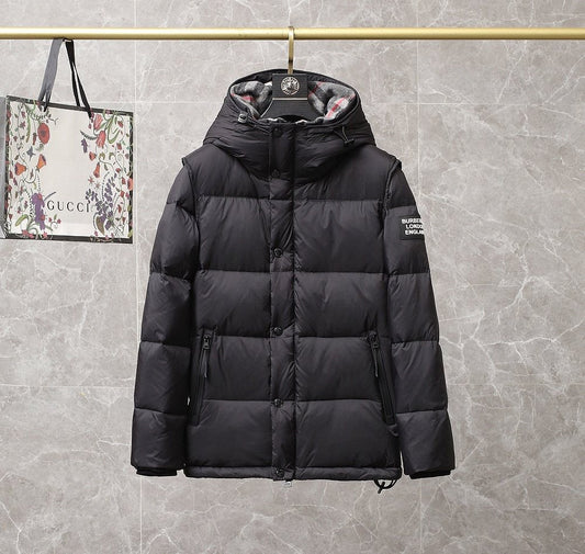 Burberry Hooded Short Down Jacket — hero