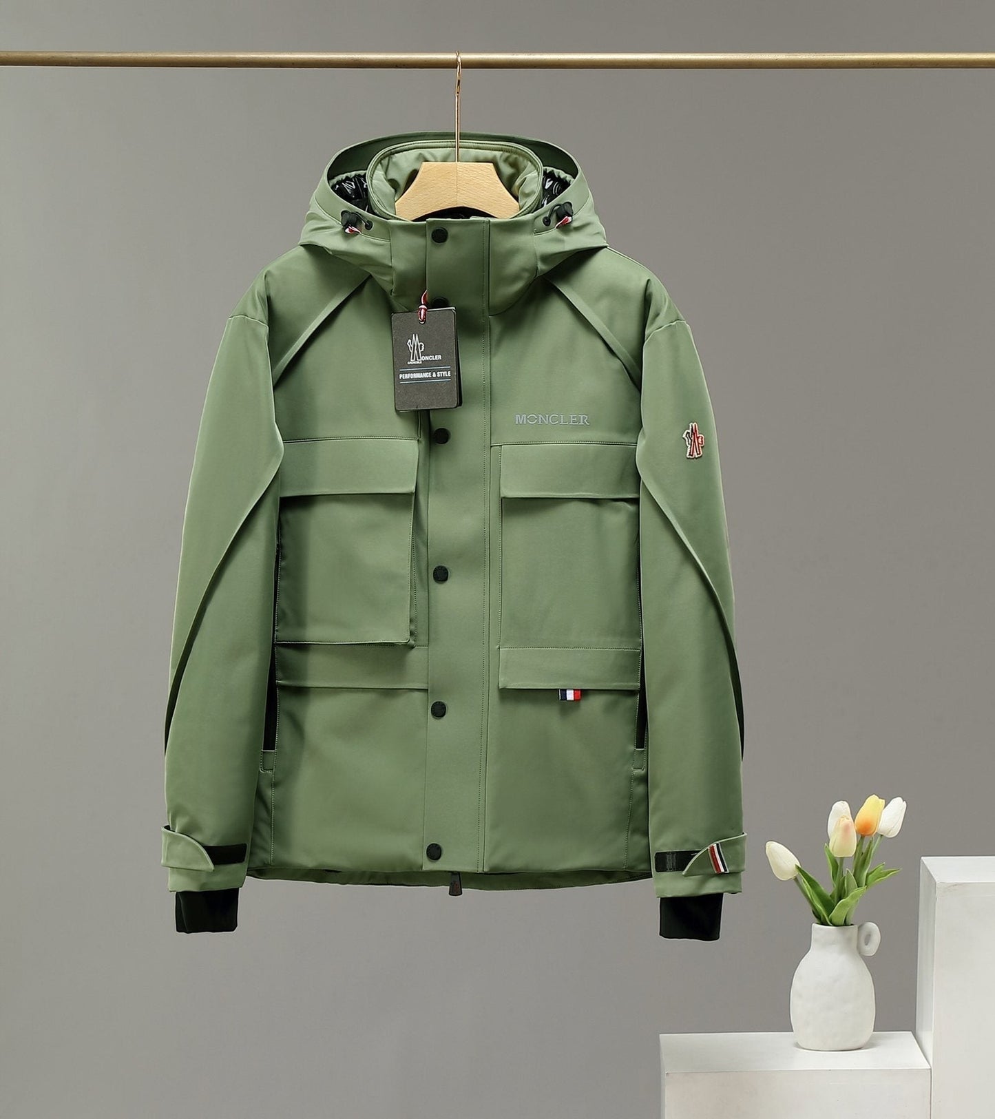 Moncler Hooded Puffer Coat — front