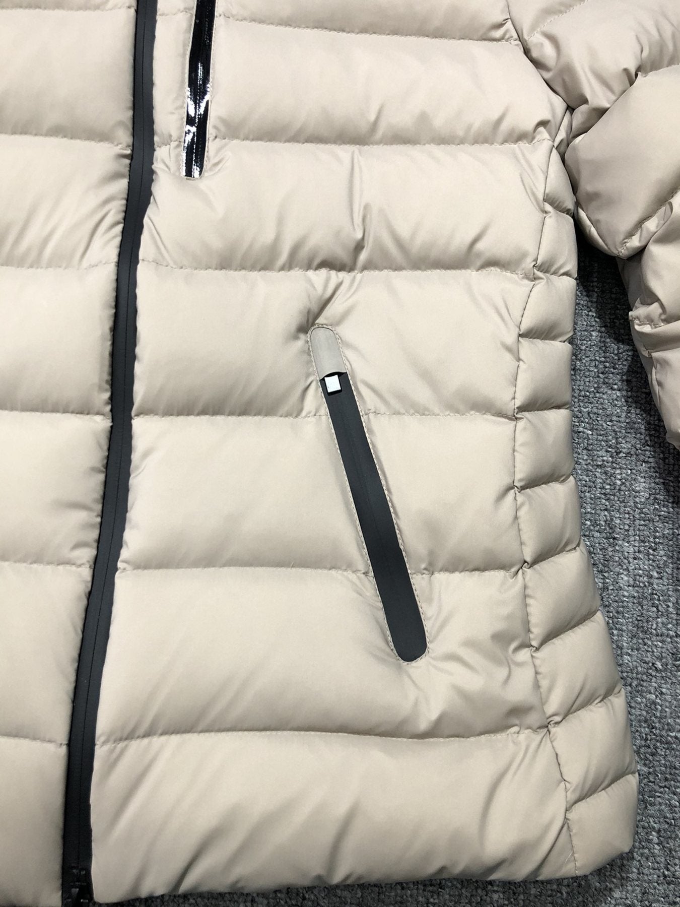 Moncler Women's Hooded Quilted Puffer Coat — detail