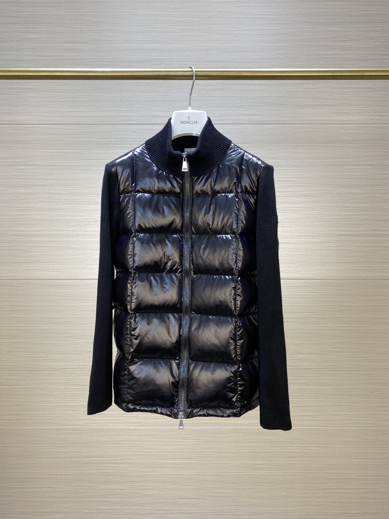 Moncler Women's Hybrid Knit Puffer Jacket — front