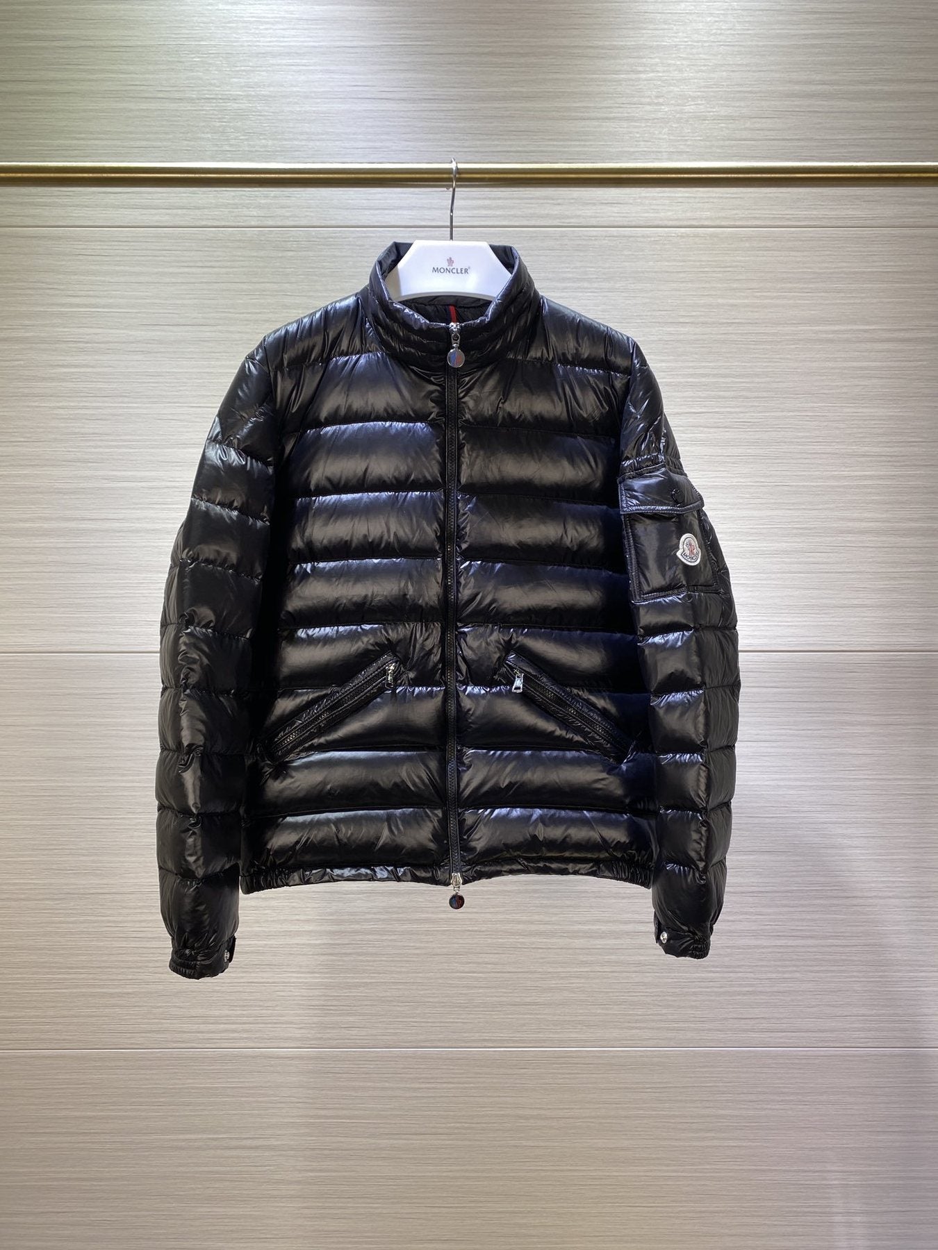 Moncler Lightweight Quilted Puffer Coat — front