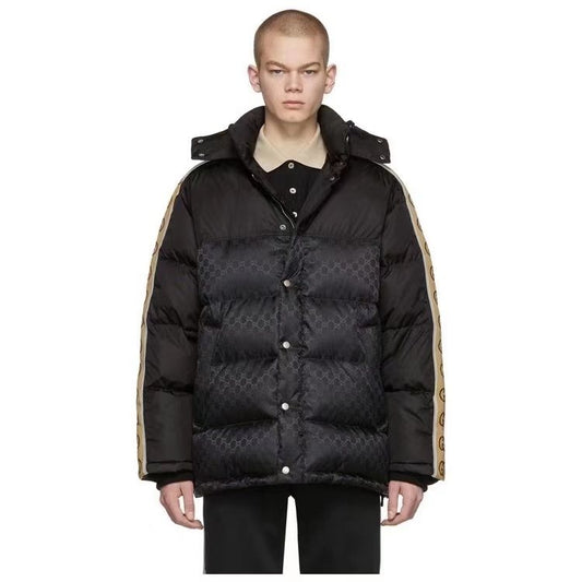 GUCCI Tonal Monogram Hooded Puffer Jacket — hero