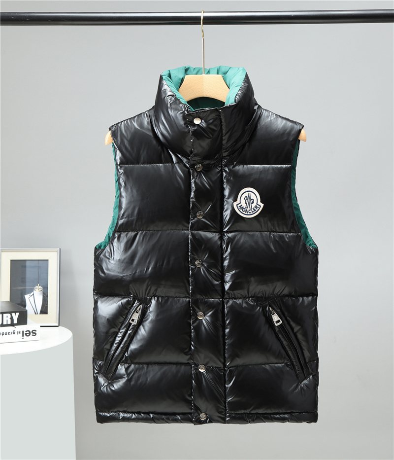 Moncler Glossy Quilted Down Vest — front
