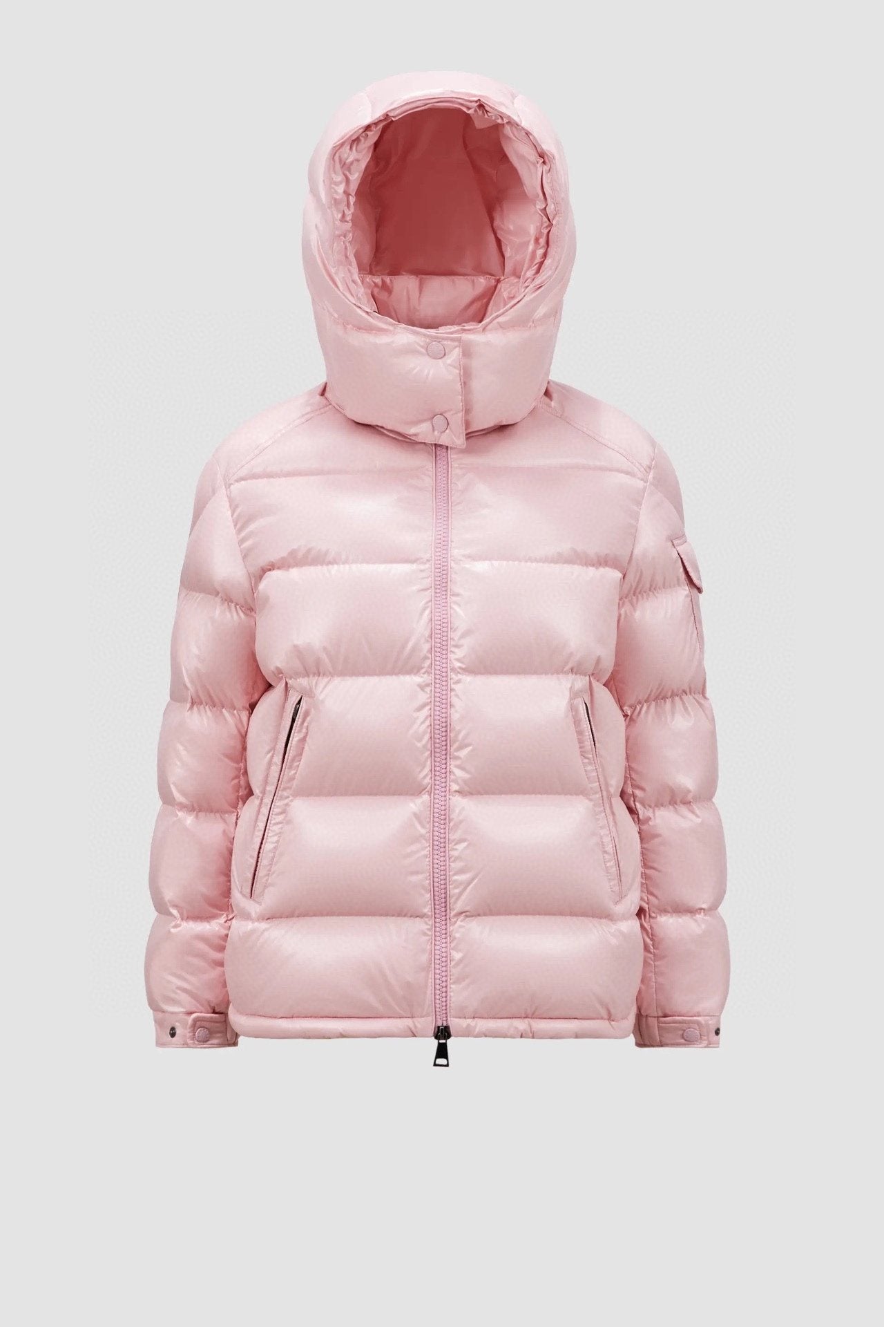 Moncler Maire Hooded Glossy Puffer Coat — hero