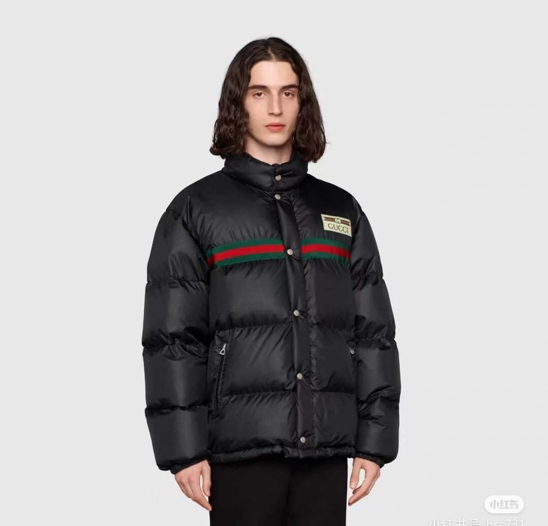 Gucci Black Quilted Puffer Jacket — context
