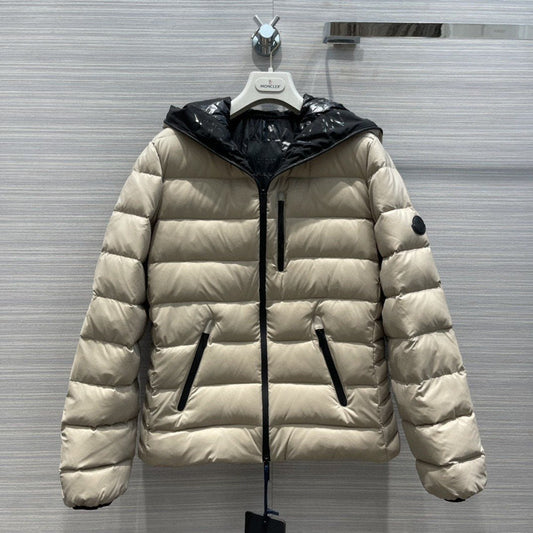 Moncler Women's Reversible Hooded Letter Graphic Puffer Coat — hero