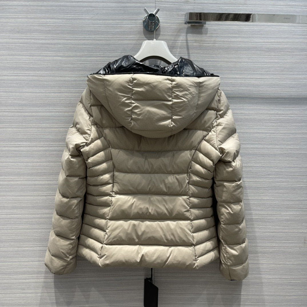 Moncler Women's Reversible Hooded Letter Graphic Puffer Coat — back