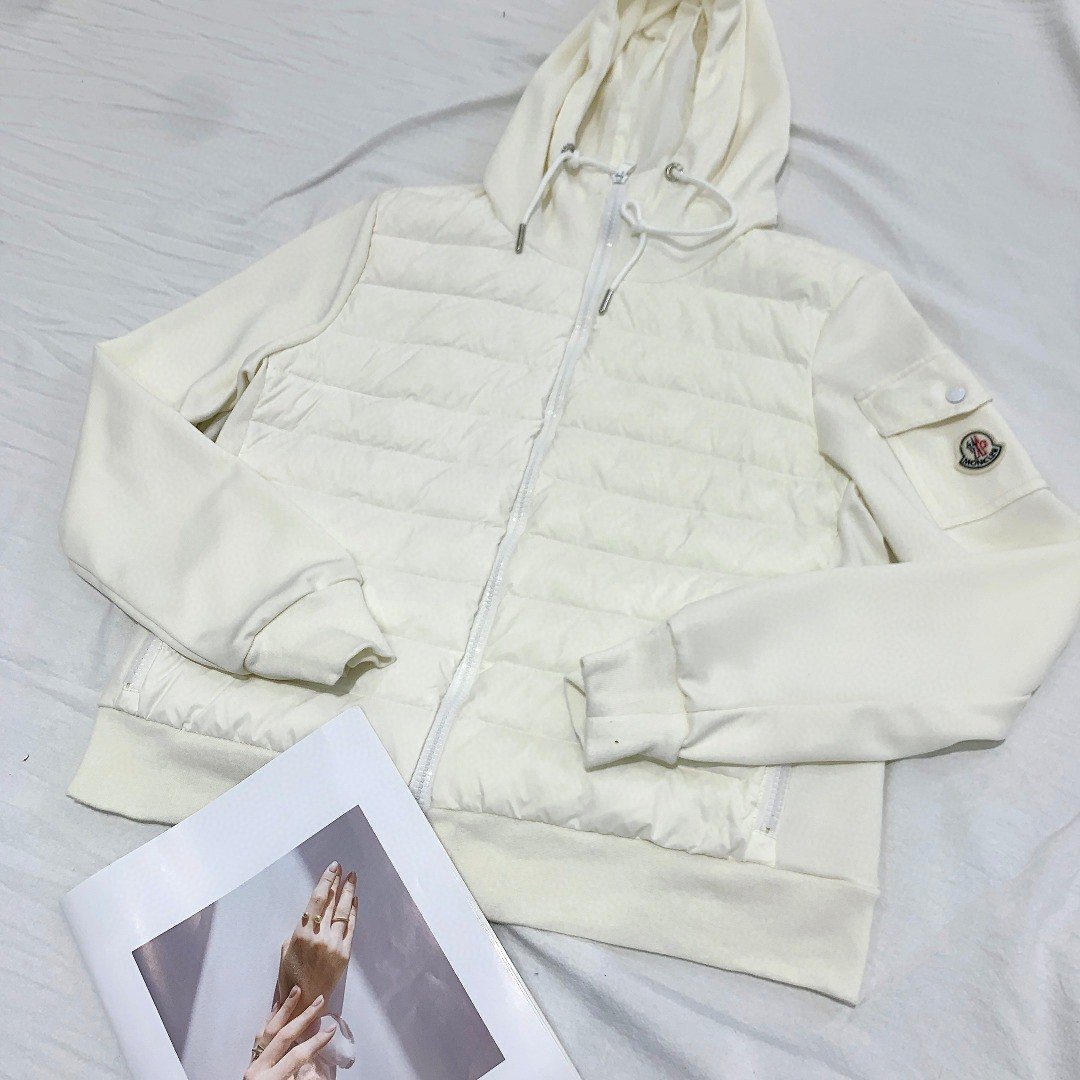 Moncler Women's Hooded Puffer Jacket — front
