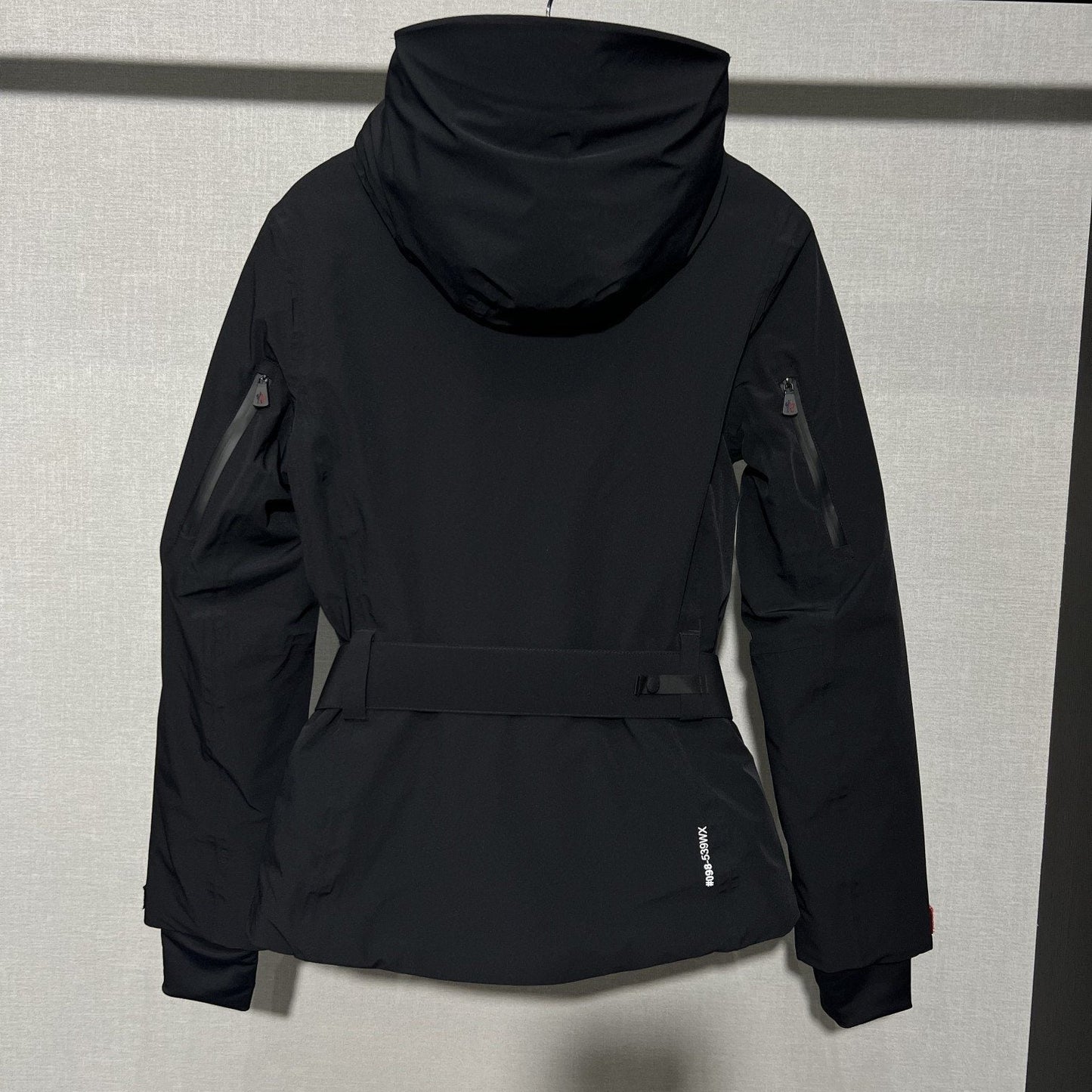 Moncler Women's Belted Hooded Ski Coat — back