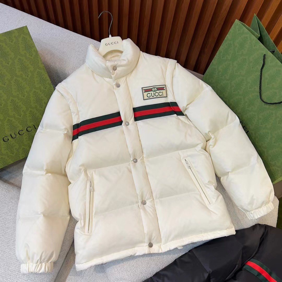 GUCCI Convertible Puffer Jacket — front