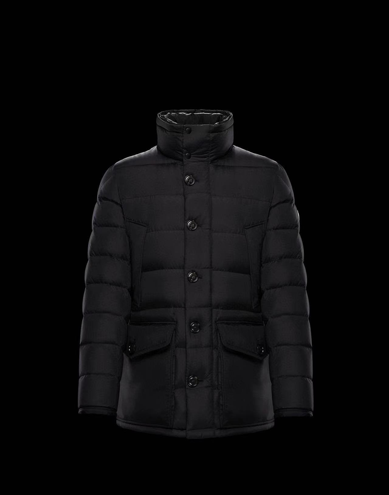 Moncler Hooded Long Down Coat — front