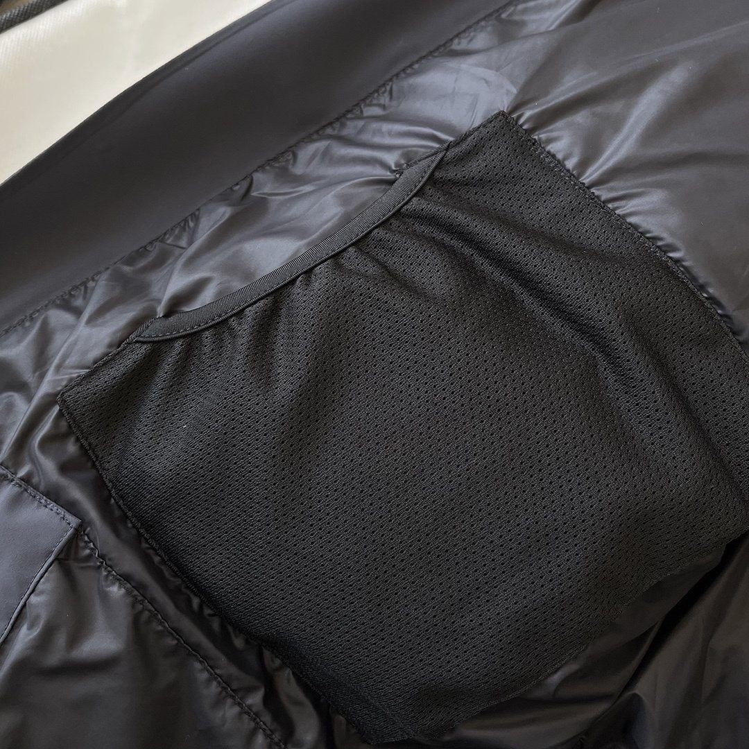 Moncler Hooded Quilted Short Down Coat — detail