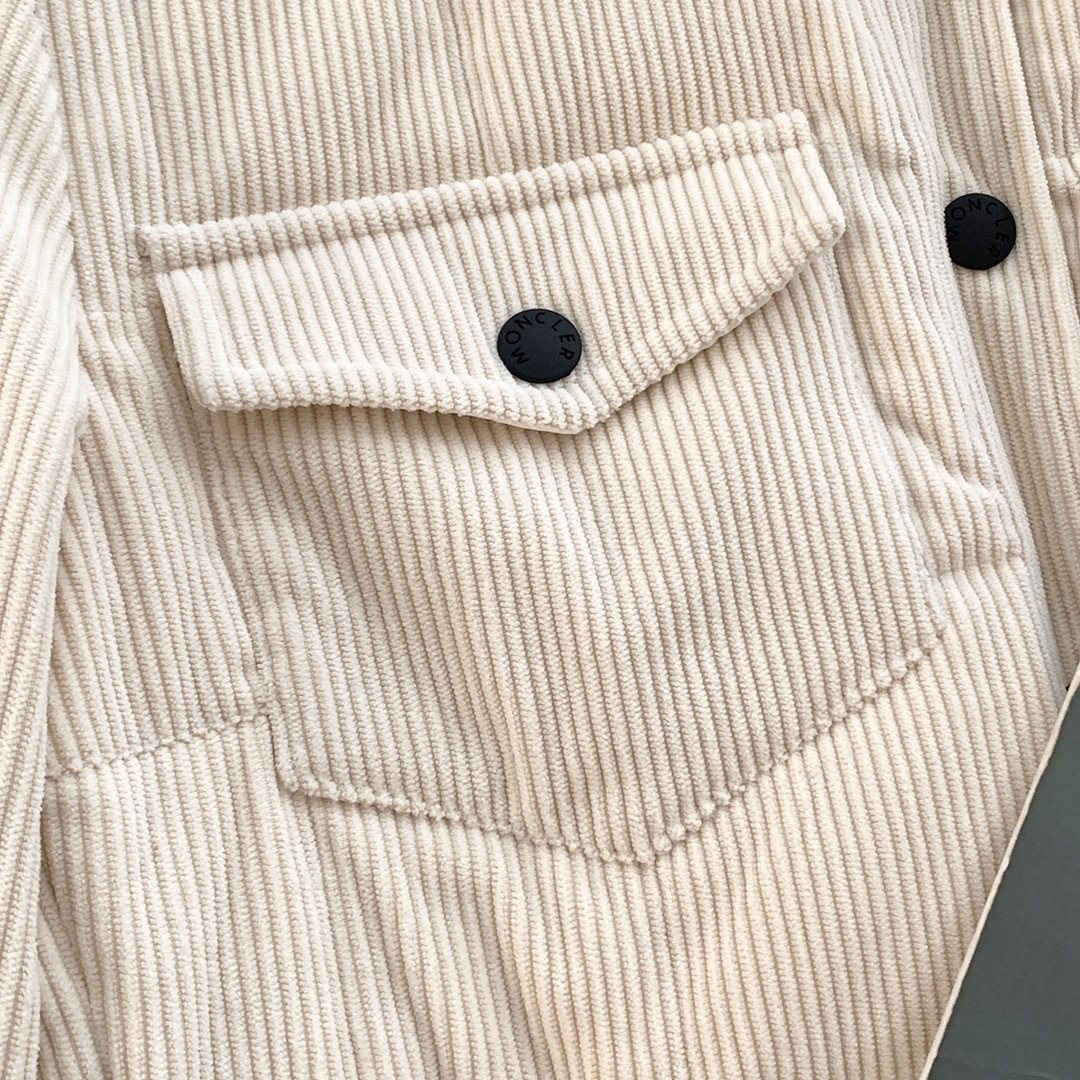 Moncler Quilted Shirt Coat — detail