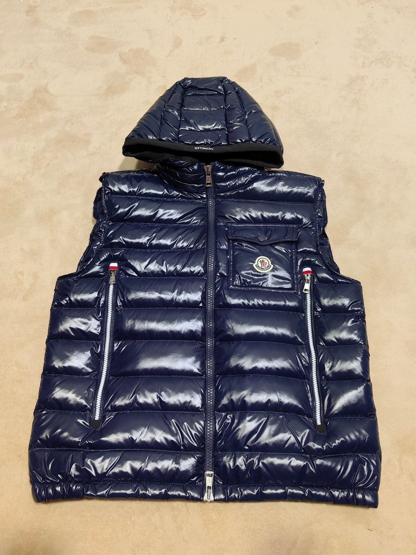 Moncler Hooded Quilted Down Vest — hero