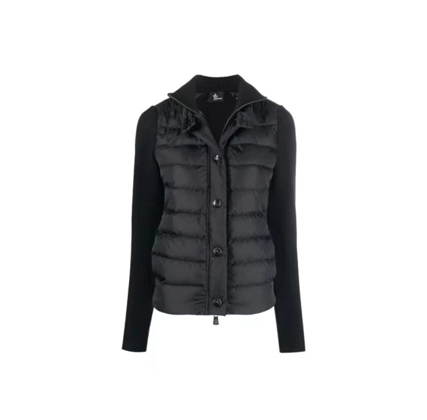 Moncler Hybrid Quilted Knit Jacket — hero
