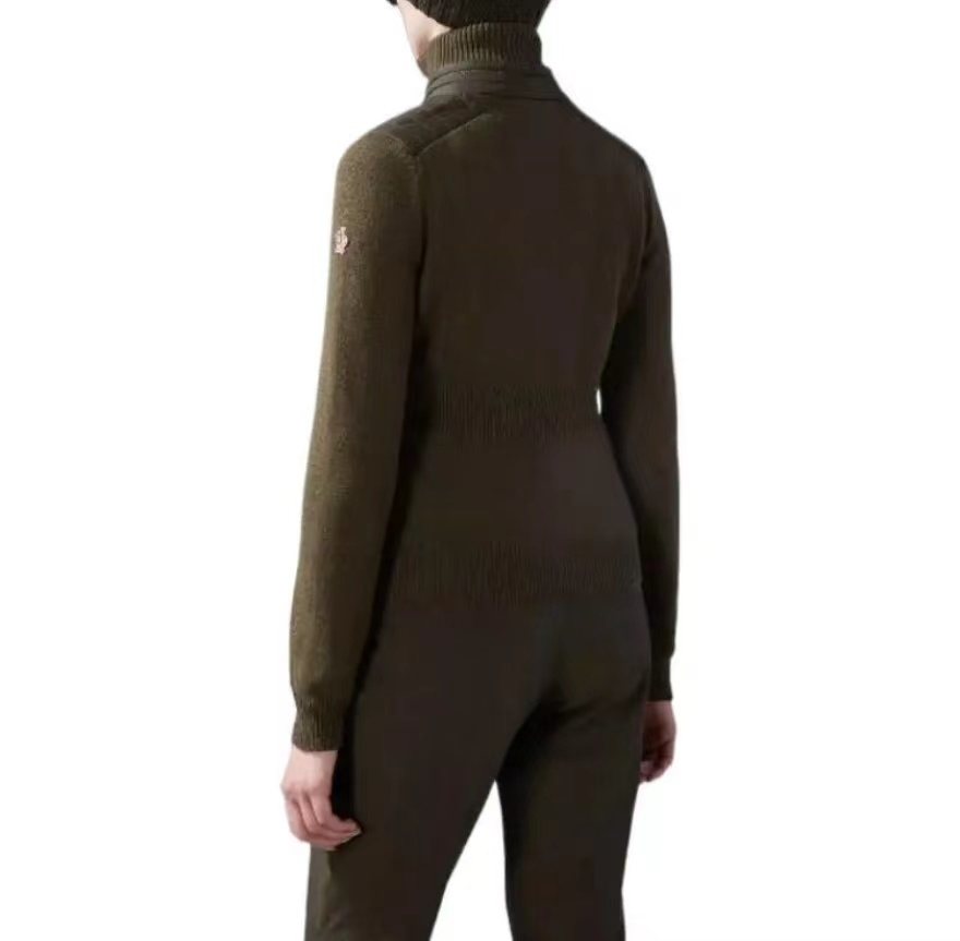 Moncler Hybrid Quilted Knit Jacket — context