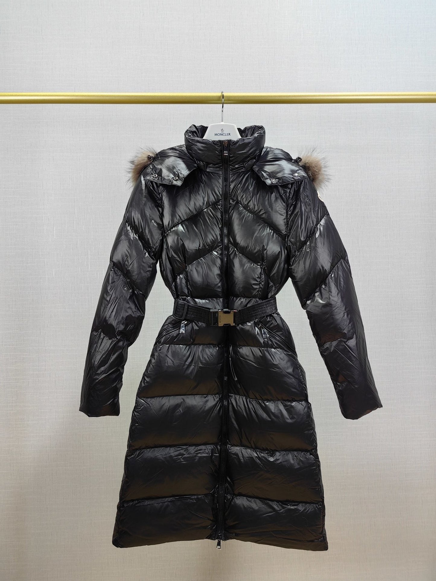 Moncler Lalteron Women's Long Down Coat — hero