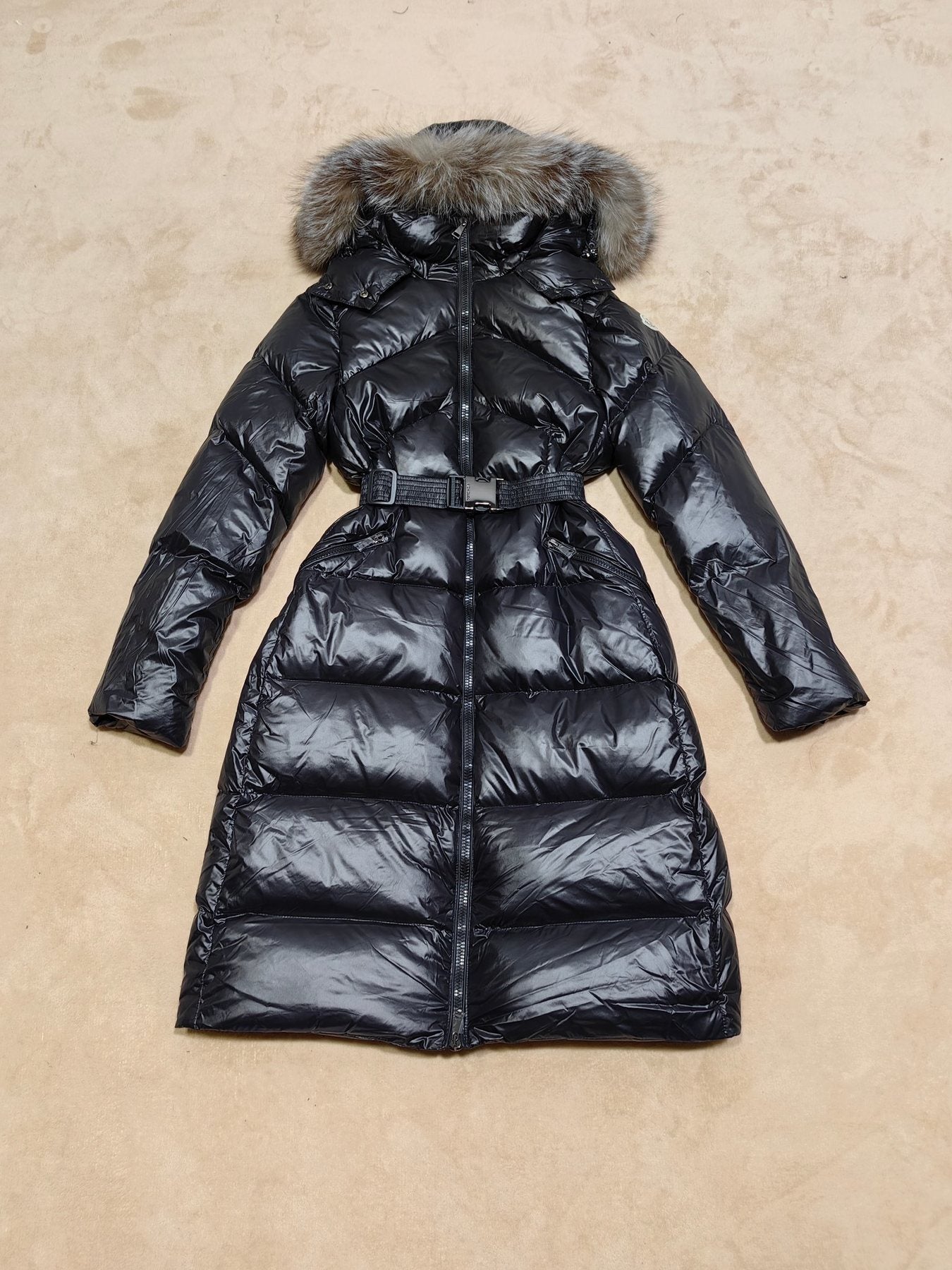 Moncler Lalteron Women's Long Down Coat — front