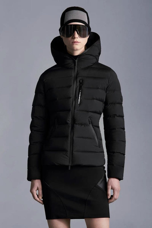 Moncler Hooded Letter Graphic Puffer Coat — hero