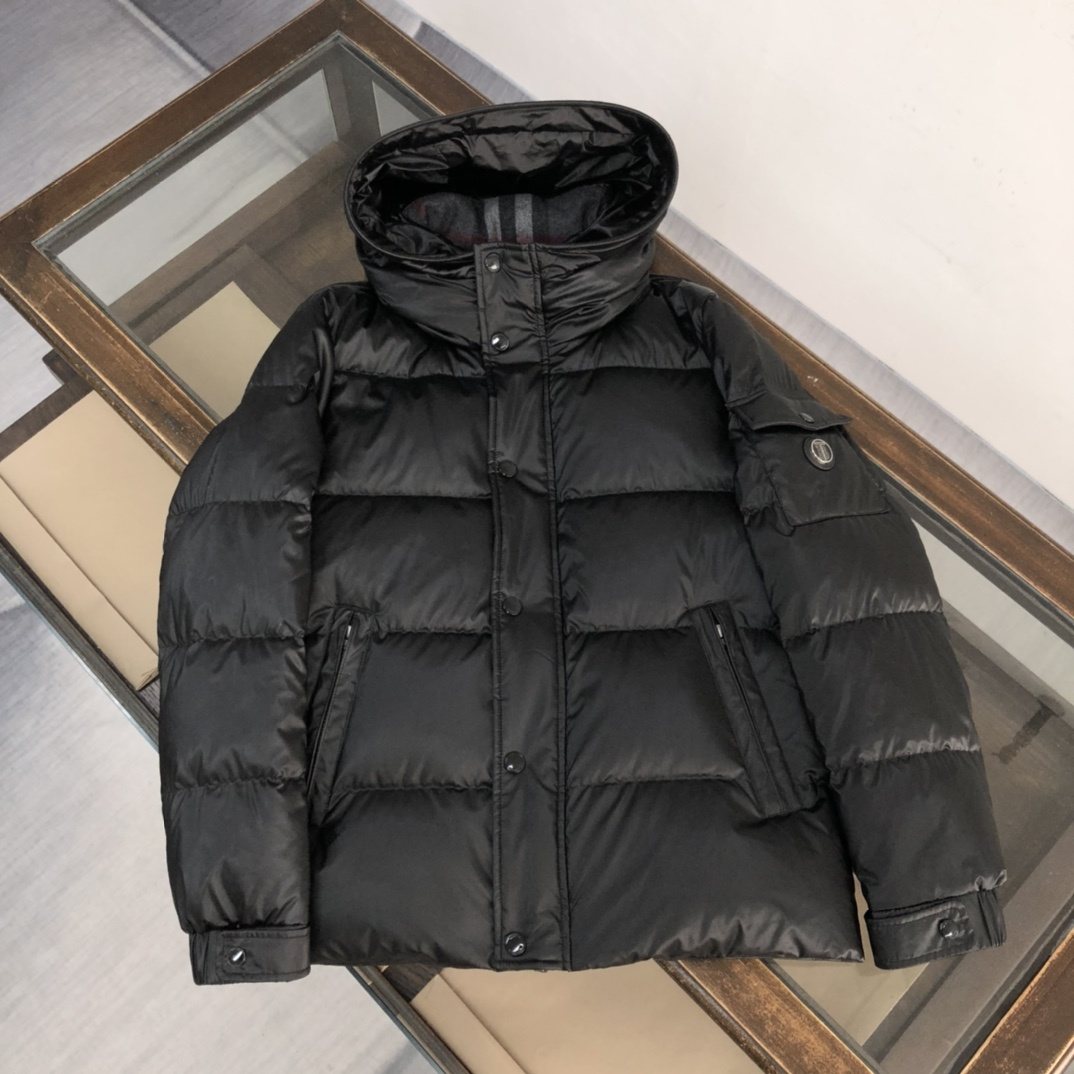 Burberry Glossy Hooded Puffer Jacket — front