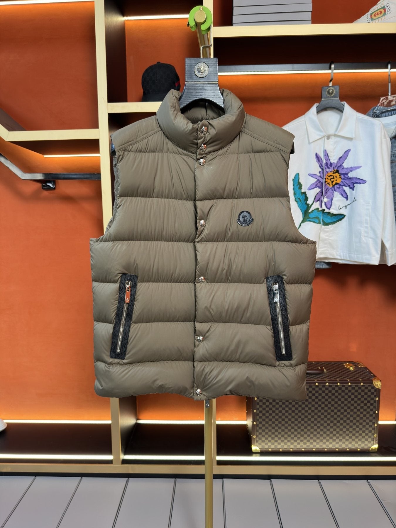 Moncler Quilted Puffer Vest — front