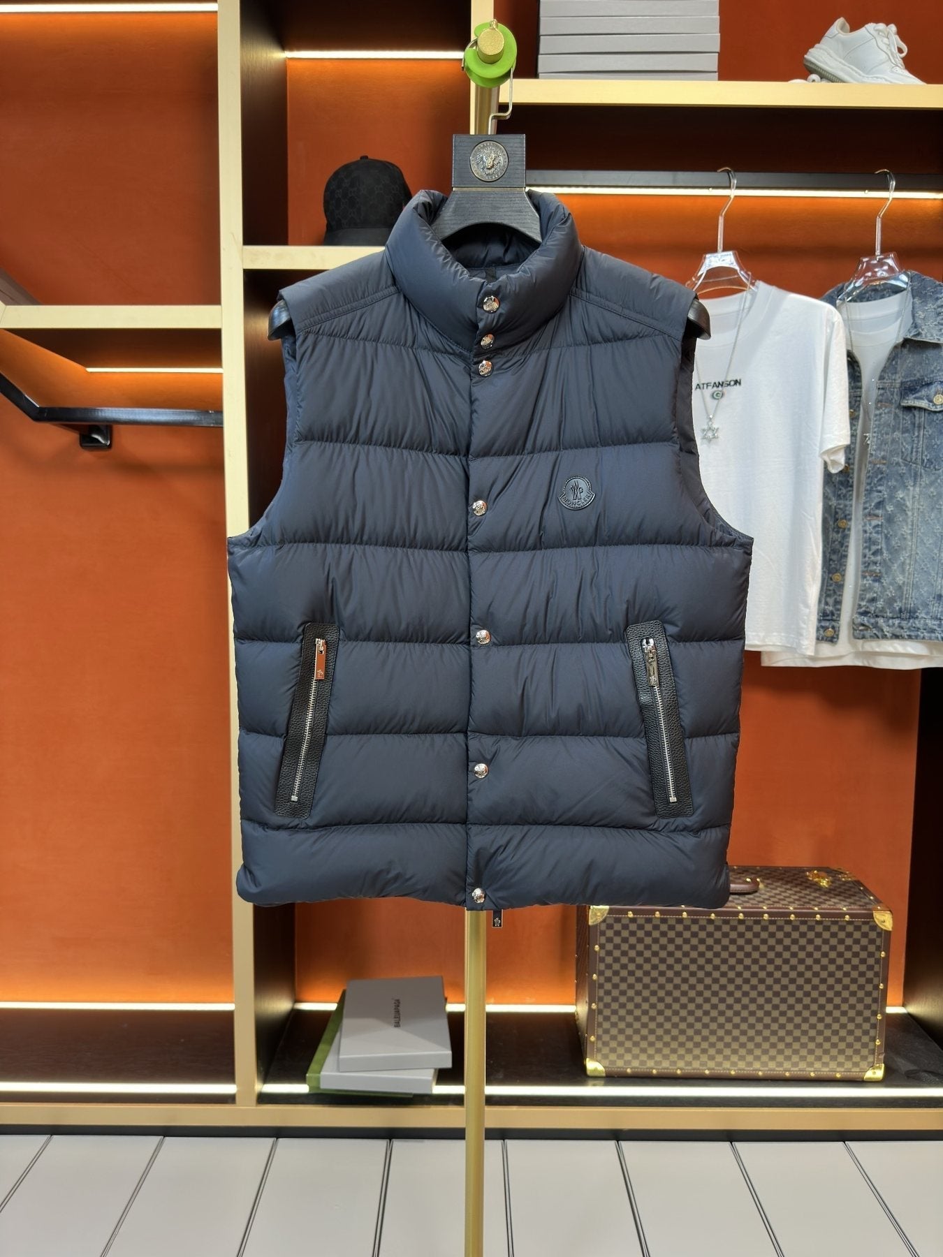 Moncler Quilted Puffer Vest — front