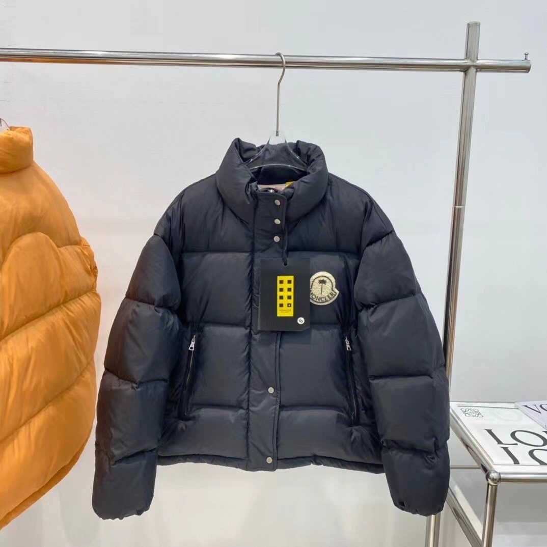Moncler Quilted Short Down Coat — front