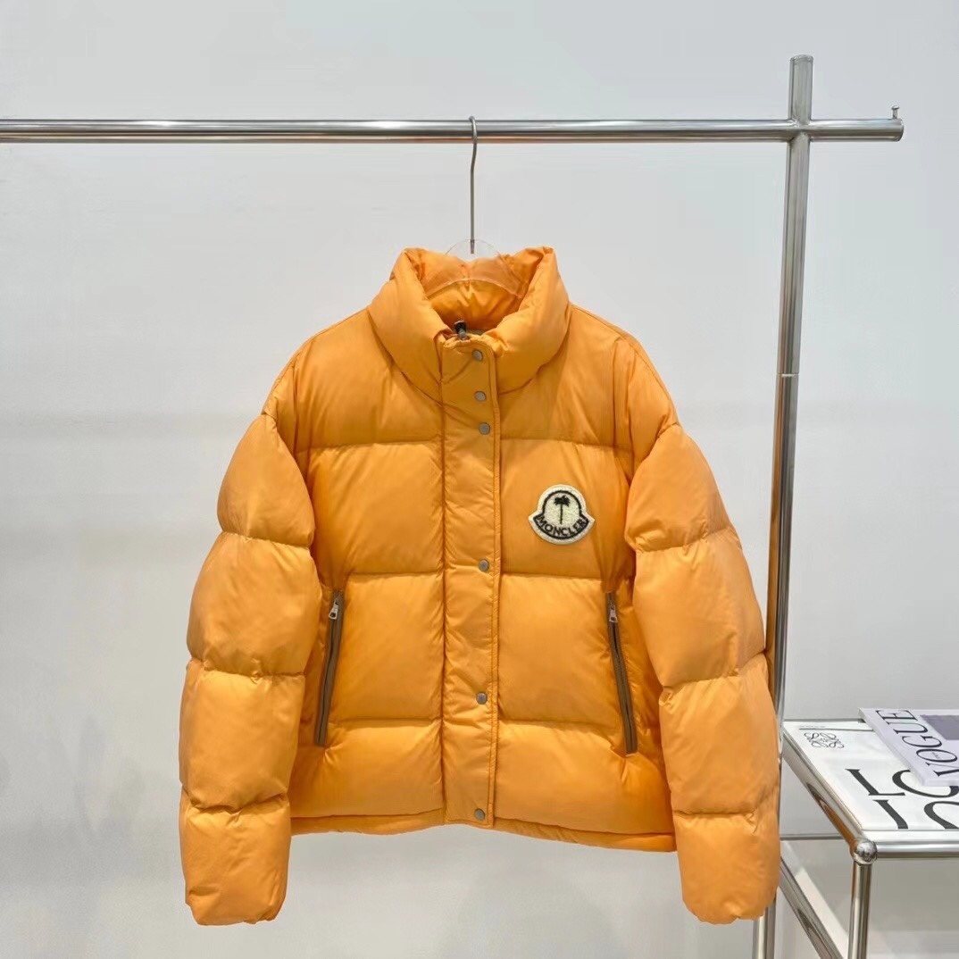 Moncler Quilted Short Down Coat — front