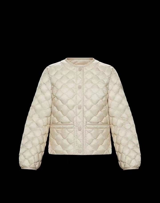 Moncler Women's Heart-Quilted Short Down Coat — hero
