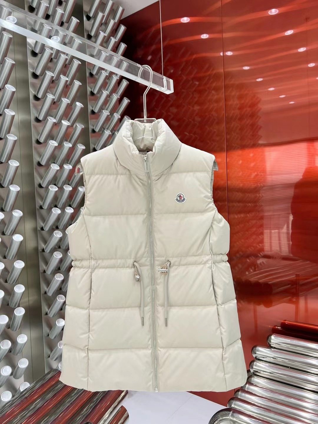 Moncler Women's Quilted Zip-Front Vest — hero