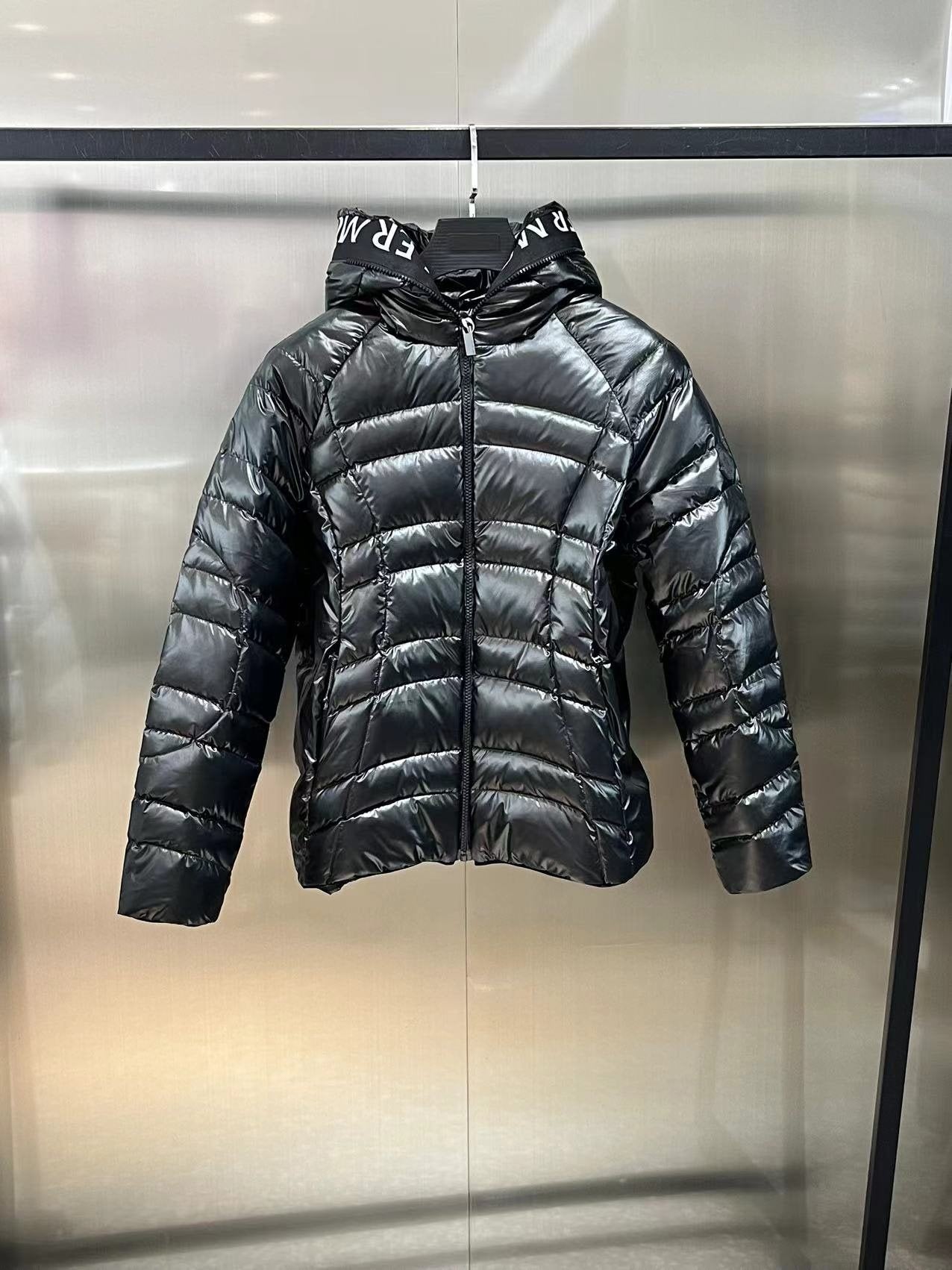 Moncler Quilted Hooded Puffer Coat — front