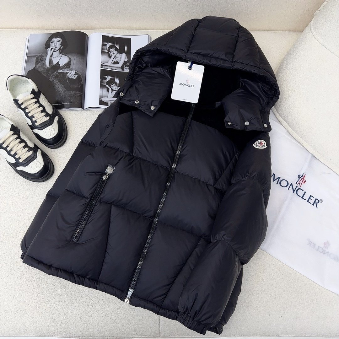 Moncler Hooded Quilted Puffer Coat — front