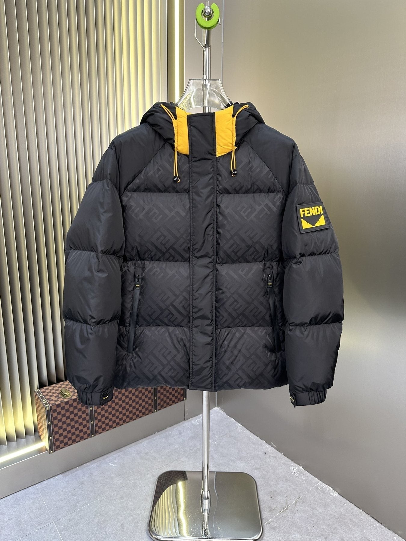 Fendi Hooded Quilted Puffer Jacket — front