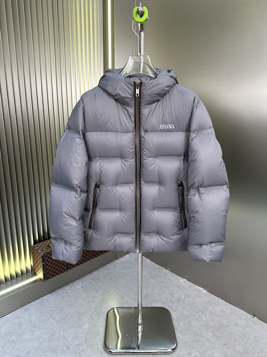 Zegna Hooded Quilted Puffer Coat — hero