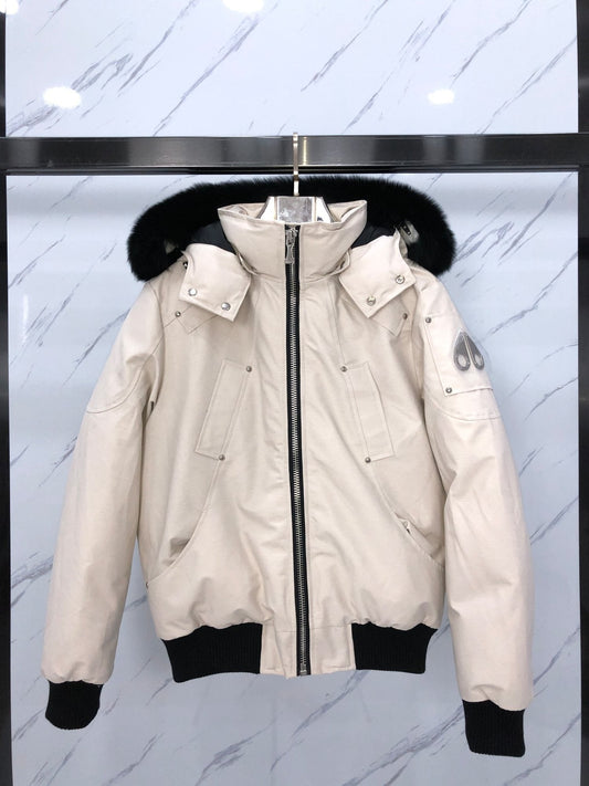 Moose Knuckles Fur-Trim Hooded Puffer Jacket — hero