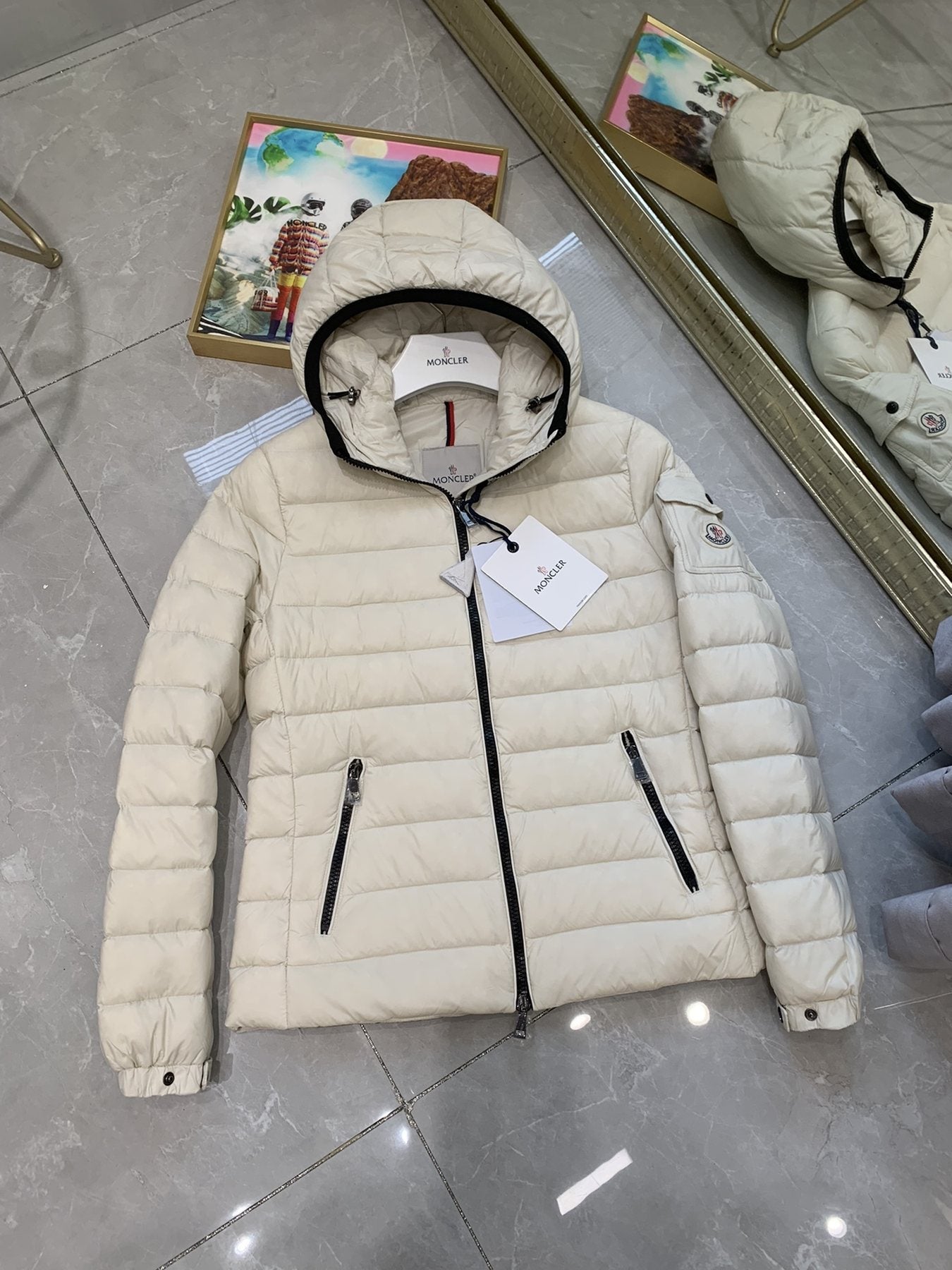 Moncler Hooded Quilted Puffer Coat — front