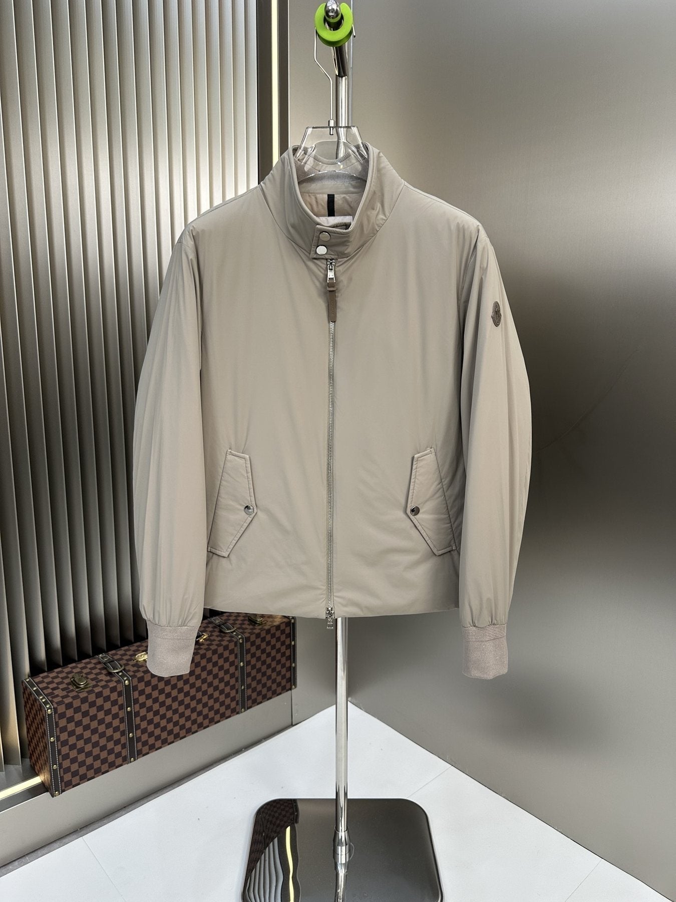 Moncler Padded Stand Collar Coat — front