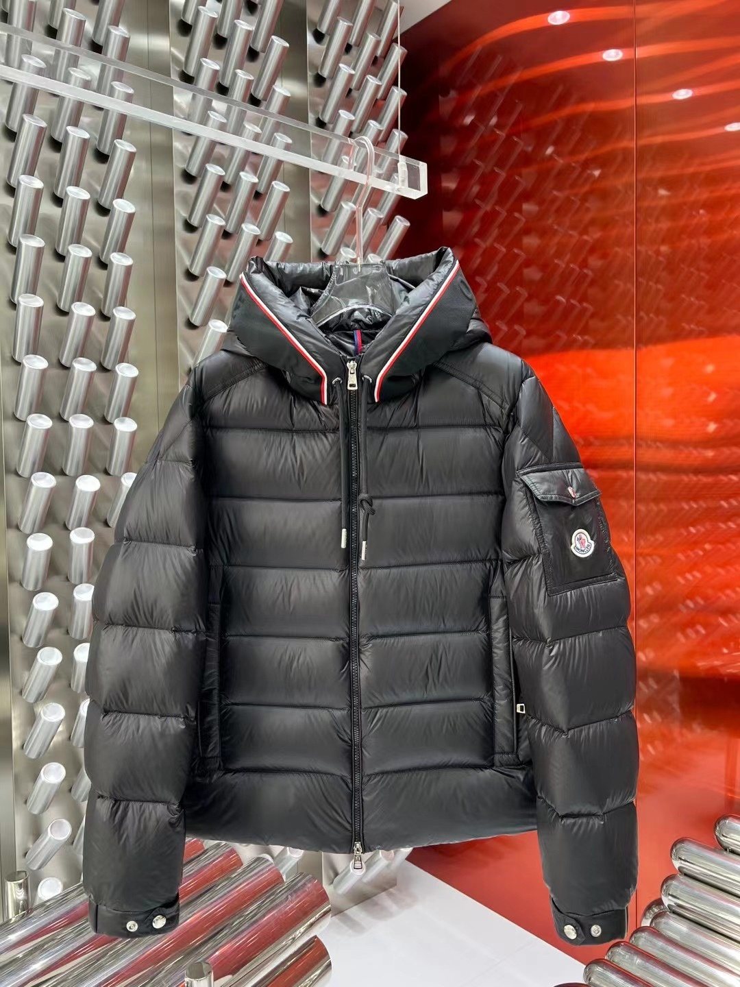 Moncler Hooded Quilted Puffer Coat — front