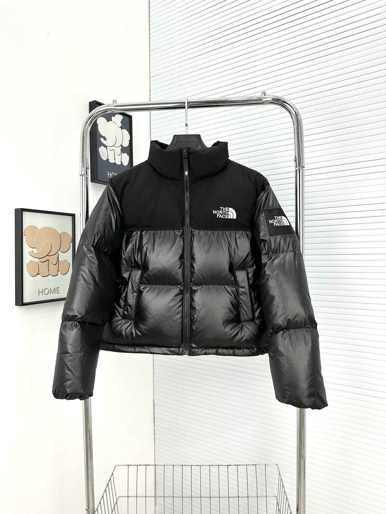 The North Face Women's Cropped Quilted Puffer Jacket — front