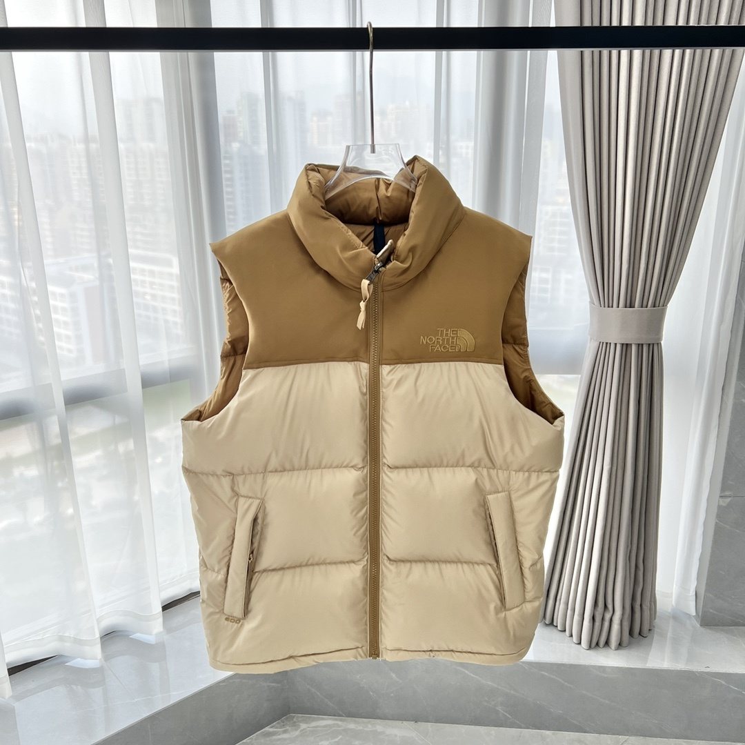THE NORTH FACE 1996 Contrast-Yoke Down Vest — front