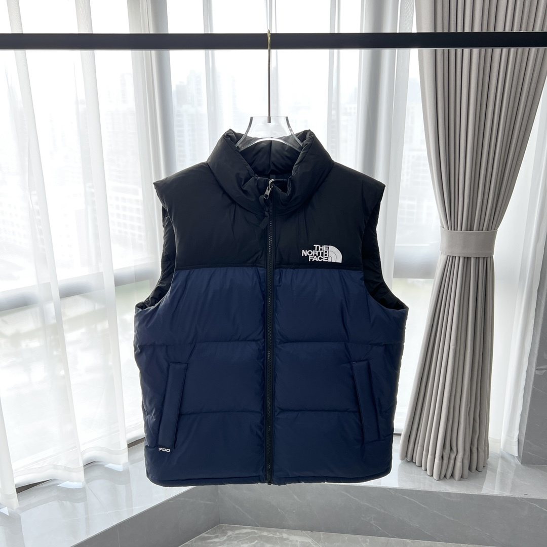 THE NORTH FACE 1996 Contrast-Yoke Down Vest — front